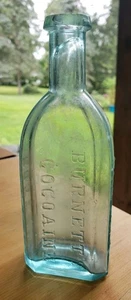 Antique Boston  Burnett's Cocoaine Bottle  - Picture 1 of 21