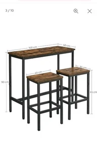 Bar Mit 2 Hocker - Bild 1 von 1