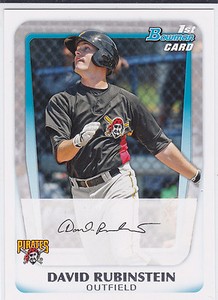 David Rubinstein Pittsburgh Pirates 2011 Bowman Prospects