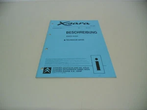 Manual de Instrucciones Citroen Xsara Descripción 07/1998 - Imagen 1 de 1