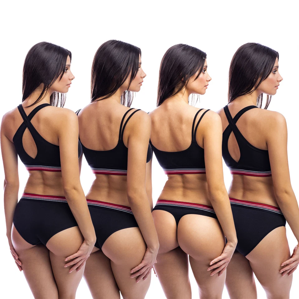 Damen Slip Panty String Tanga BH Bustier Baumwolle Mix Dir Dein Lieblings Set - Bild 1 von 2