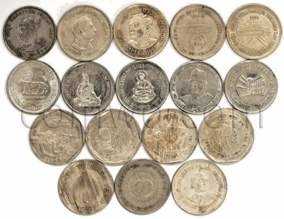 INDIA 17 COINS SET 1985-2010 1 RUPEES VF-XF (#1262) - Image 1 of 2