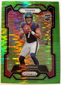 2023 Panini Prizm Neon Green Pulsar C.J. Stroud Rookie Texans #339 - Picture 1 of 2