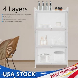 Storage Cabinet Kitchen Pantry Storage Cupboard Freestanding Microwave Rack NEW - Picture 1 of 24