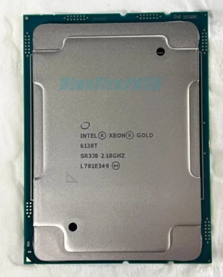 Intel Xeon Gold 6130T LGA3647 16C/32T 2.1GHz 22 MB 125W CPU Processor SR3J7 - Image 1 of 4
