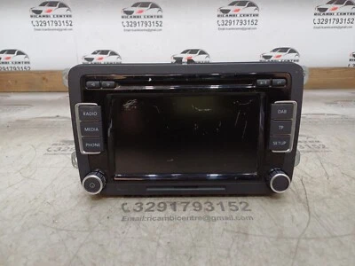 👉AUTORADIO LETTORE CD MULTIMEDIA DAB VOLKSWAGEN GOLF VI 3C8035195A VE6 - Immagine 1 di 4