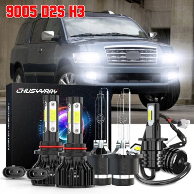 Faro alto/bajo + bombillas antiniebla para Infiniti QX56 2005 2006 2007 HID/LED Foto 1 de 4