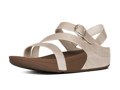 FITFLOP SANDALI DONNA ESTATE E51 423  THE SKINNY Z-CROSS SANDALS SILVER SNAKE - Imagen 1 de 3