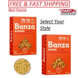 Banza Pasta from Chickpeas - Gluten Free, High Protein, 8oz, (Select Your Style) - Picture 1 of 8