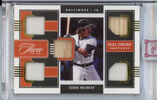 2022 PANINI THREE AND TWO EDDIE MURRAY #FCS-EM FULL COUNT SWATCHES 5 PATCH #/25
