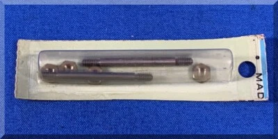 VINTAGE ATLAS SLOT CAR PARTS - REPLACEMENT THREADED AXLES 1/8 X 1 9/16 JAM NUTS - Image 1 of 3