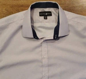 Men's Beverly Hills Polo Club Button-front Contrasting Flip Cuffs 18.5/XXL - Picture 1 of 7