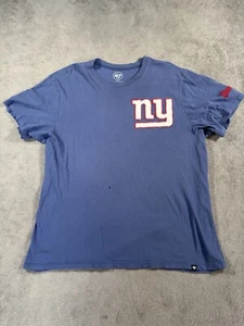 New York Giants Shirt Adult XL ‘47 NFL Football Distressed Worn Look Crew Neck - Picture 1 of 13