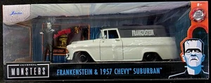 Jada Hollywood Rides Diecast Monsters Frankenstein 1957 Chevy Suburban 32191 - Imagen 1 de 6