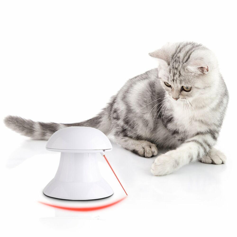 PEDY Automatic Rotating Light Cat Toy, Laser Interactive, Training Tool