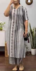 Women Office Wear Top Kurta Set Indian Bollywood Kurti with Palazzo Set Dress - Imagen 1 de 4