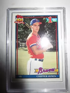 1991 Topps Rookie Chipper Jones #333 - Foto 1 di 2