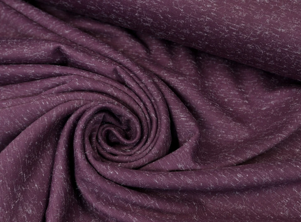 ROMANIT JERSEY Punta di roma meliert mit Flor LILA 7,99 EUR/m %SALE% - Bild 1 von 1