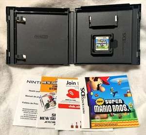 New Super Mario Bros. Nintendo DS komplett mit Strategiehandbuch CIB getestet - Bild 1 von 9
