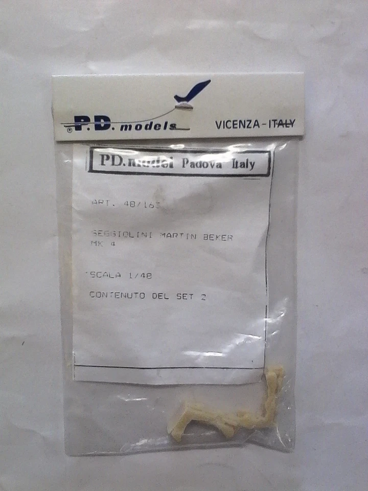 PD. MODEL 1:48 ACCESSORI AEREO IN RESINA SEGGIOLINI MARTIN BEKER MK 4 48/163  - Immagine 1 di 1