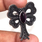 925 Silver Plated-Amethyst Ethnic Handmade Butterlfy Ring Jewelry Us Size-7 Jw