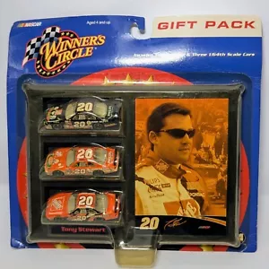 Nascar Winner's Circle Gift Pack Tony Stewart Framed Picture & Race Cars 1/64 - Picture 1 of 4