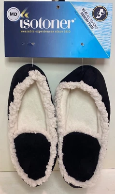 Zapatillas Isotoner Signature Alex Mocasines 360 espuma viscoelástica negras talla 6,5-7,5 Foto 1 de 3