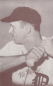 VIC WERTZ 1947-66 BASEBALL AUSSTELLUNGEN KARTE TIGER**** - Bild 1 von 1