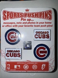 MLB Chicago Cubs Button Pins Set Of 4 New Baseball Team Amino International - Picture 1 of 2