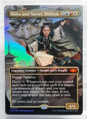 Shiko and Narset, Unified - Mythic/Foil/Full Art - Commander: Tarkir Dragonstorm - Bild 1 von 2
