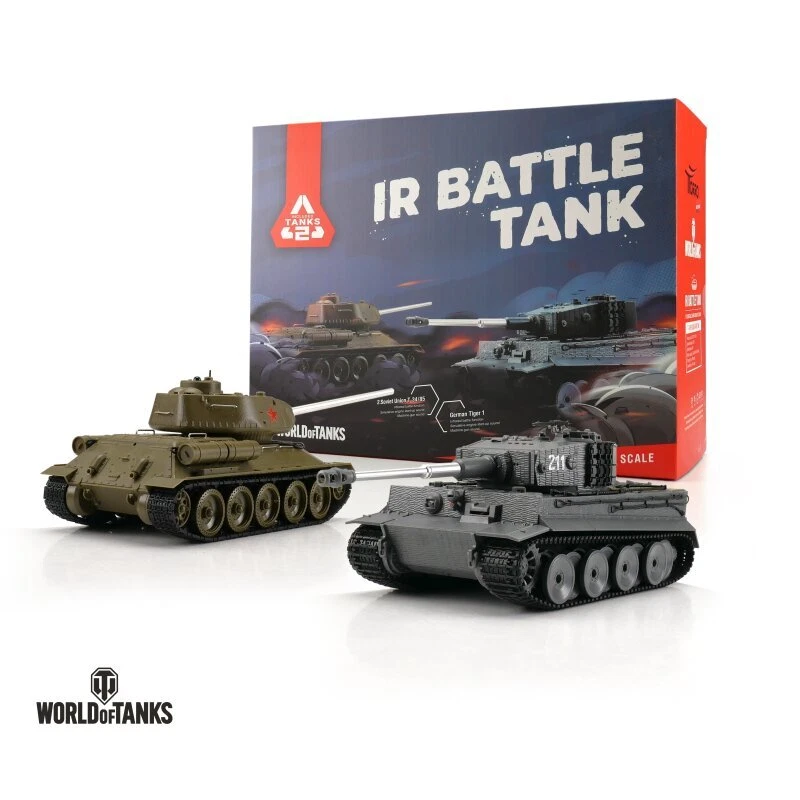 Torro 15101-CA - World Of Tanks 1/30 RC Tiger I + T-34/85 IR - New - Image 1 of 1