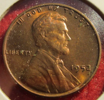 1952 (P) Lincoln Wheat Cent/Penny - Circulated - XF - Actual Coin B515 - Image 1 of 3