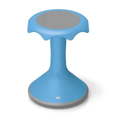VS America Hokki Stool Flexible Ergonomic Seating 18" - Light Blue - Image 1 of 4