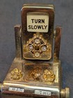 Vintage Brass Domino Flip Number Desk Calendar Month Day Made in Japan 