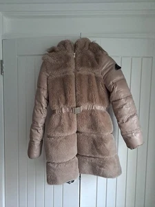 River Island Faux Fur coat size 8 - Picture 1 of 5