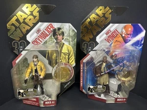 2007 Hasbro Star Wars 30th Anniversary Luke Skywalker Galactic Hunt Mace Windu - Picture 1 of 8