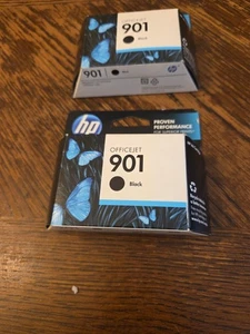 2X Original HP 901 Ink Cartridges Black and Color NEW Exp Mar 2014 - Picture 1 of 8