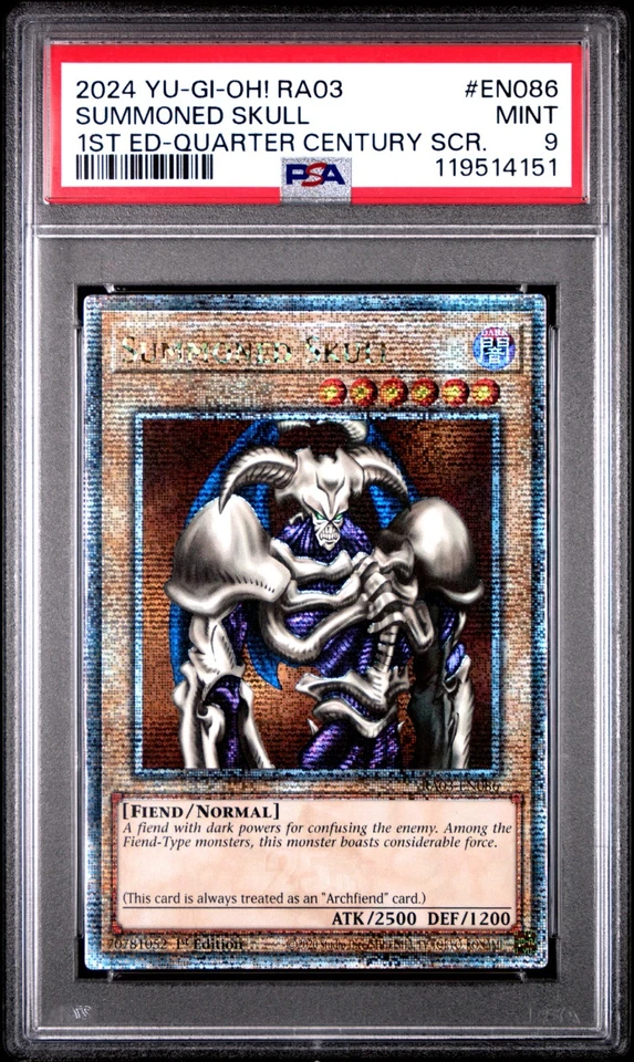 PSA 9 RA03-EN086 QUARTER CENTURY SUMMONED SKULL  - Image 1 of 1