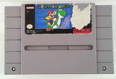 ☆ 🟥 Super Mario World (1991) 🟥 ☆ - Nintendo SNES -  (NTSC) - Image 1 of 3