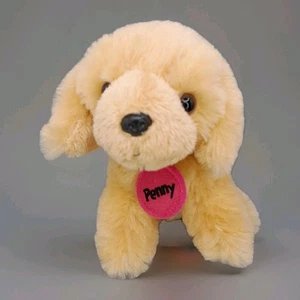 GUND Justice Pet Shop PENNY Golden Retriever Plush 5” Stuffed Animal Pink Collar - Picture 1 of 11