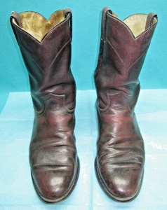 VINTAGE JUSTIN 3435 MEN'S CLASSIC ROPER BOOT--K-40 - Picture 1 of 15