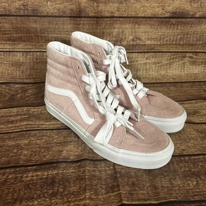 Vans Sk8-Hi Pig Wildleder rosa klassische hohe Sneakers Herren 6,5 Damen 8 NEU LESEN - Bild 1 von 10