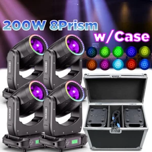 Luz principal móvil LED 200W RGBW Gobo Beam iluminación puntual de escenario DJ disco Bar DMX - Imagen 1 de 20