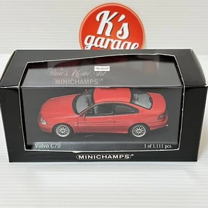 MINICHAMPS 1/43 VOLVO C70 Coupe 1998 indiana red Diecast 430171722 - Picture 1 of 11