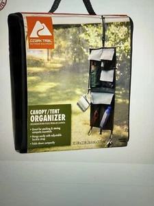 Camping Organizer Multi-Use W/ Adjustable Straps Mesh Pockets Carabiners #126 - Picture 1 of 7