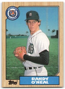 1987 Topps #196 Randy O'Neal Detroit Tigers  UER