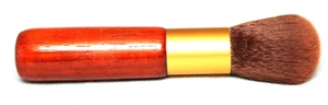 Handcrafted Padauk Wood Handled Blush Makeup Brush with Soft Bristles - Picture 1 of 5