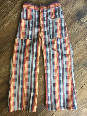 Pantalones de mezclilla a cuadros y rayas MOD BEATLES de colección años 60 con cremallera metálica de 6 a 8 bolsillos Foto 1 de 4