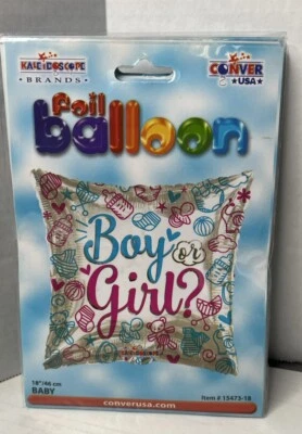 Globo Voy Or Girl de Kaleidoscope, 18", forma cuadrada, lámina, nuevo Foto 1 de 2