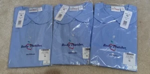 Becky Thatcher Girls Blue Uniform Shirt - Peter Pan Collar - Size 16 - Lot of 3 - Picture 1 of 3
